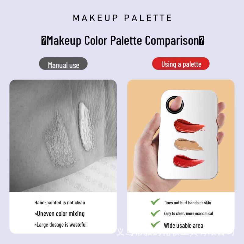 Make-up Foundation & Concealer Mischpalette aus Edelstahl mit Spatel