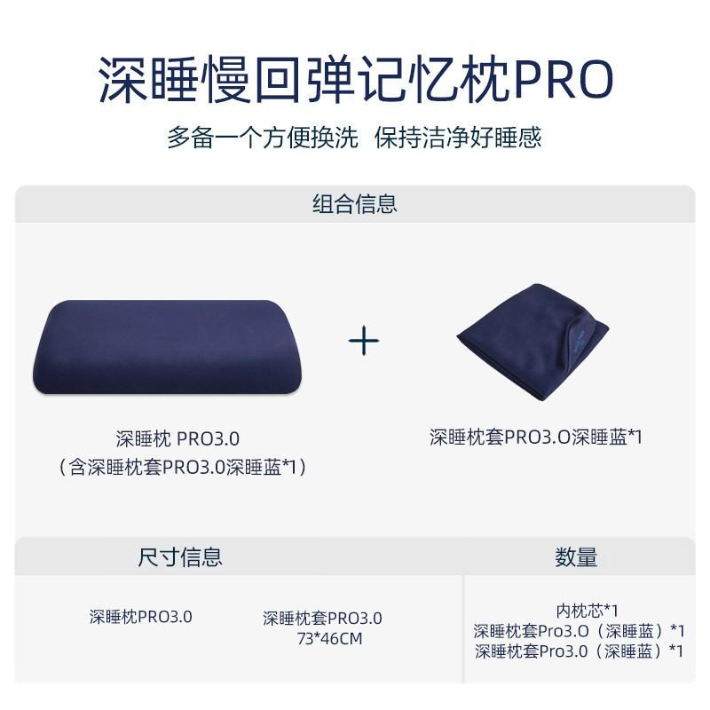 Memory Foam Pillow Side Sleepers Cervical Support Comfort Sleep With Removable Cover Adult Student Gift