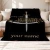 Rugby Union  Customizable name outdoor blanket soft cozy and warm Multi-purpose office blanket outdoor camping and travel blanket all