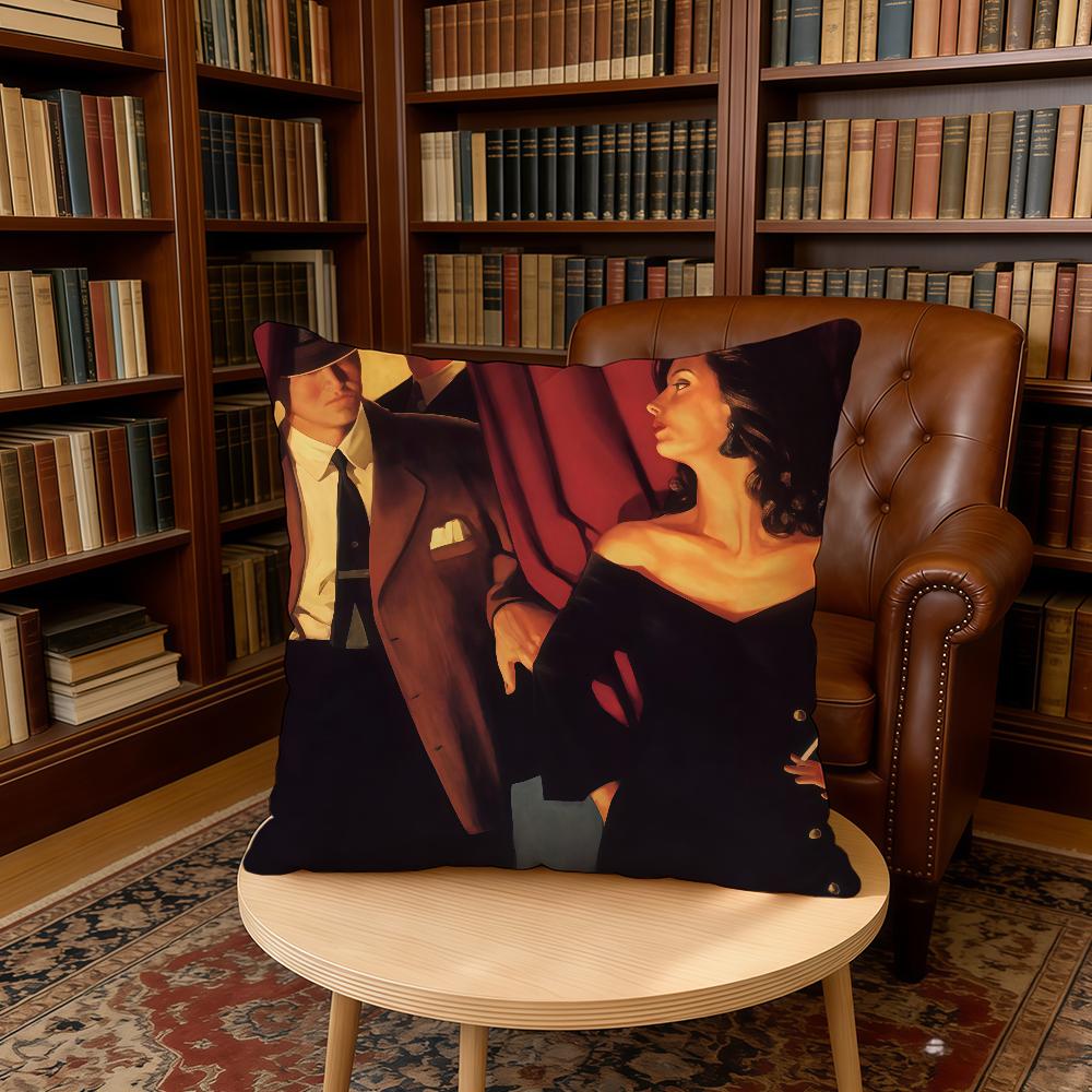 Scottish Artist JJack Vettriano Cushion Cover Home Office Birthday Anniversary Gifts Soft Skin Friendly Cushion Cover