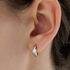 Hyeres-lor Essence Silver (W) Lab Diamond Mono One-Touch Earrings_0.2CT HL4E58430W9XXX