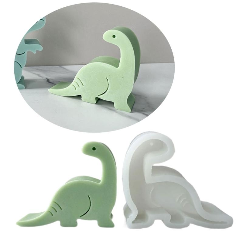 Dinosaur Candle Molds, Animal Theme Resin Molds for DIY Candle Soap Gypsum Ornaments Cake Fondant Decorations Baking