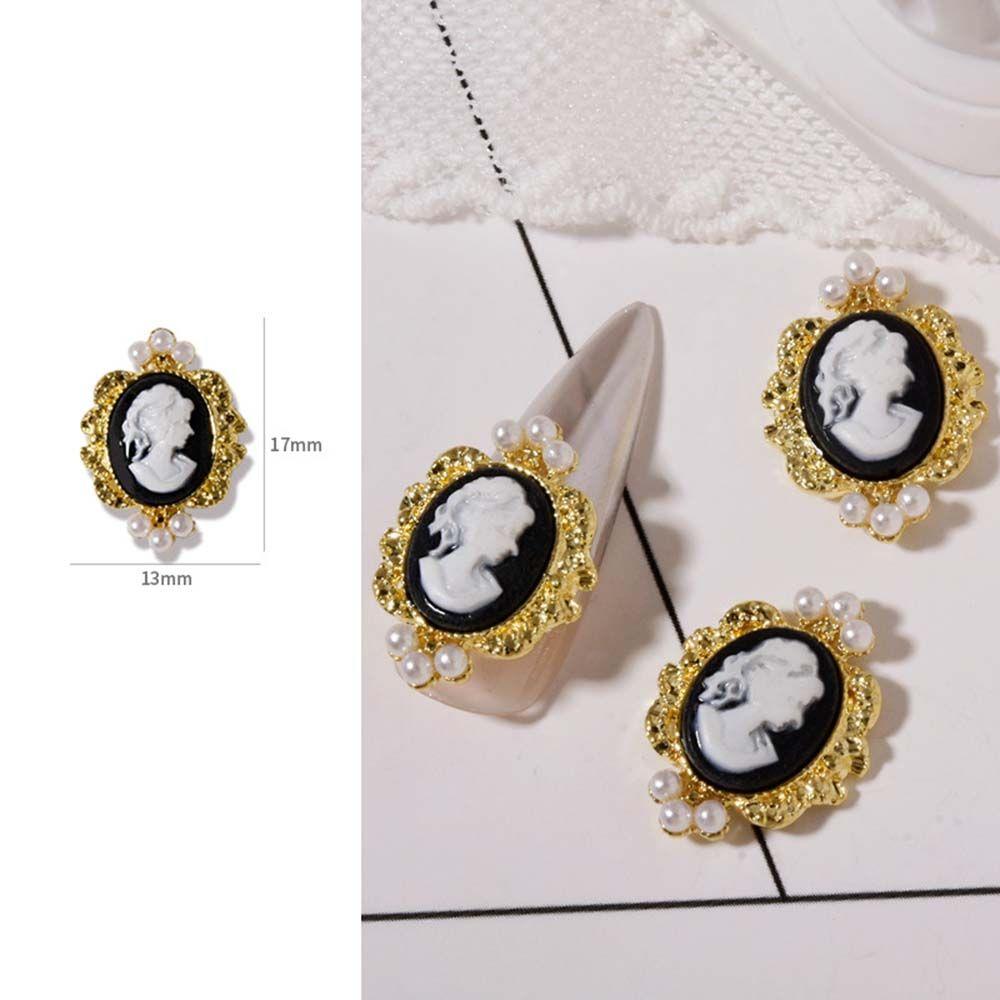 Abstract Pearl Luxury Manicure Beauty Head Ornaments Nail Art Rhinestone DIY Nail Decoration