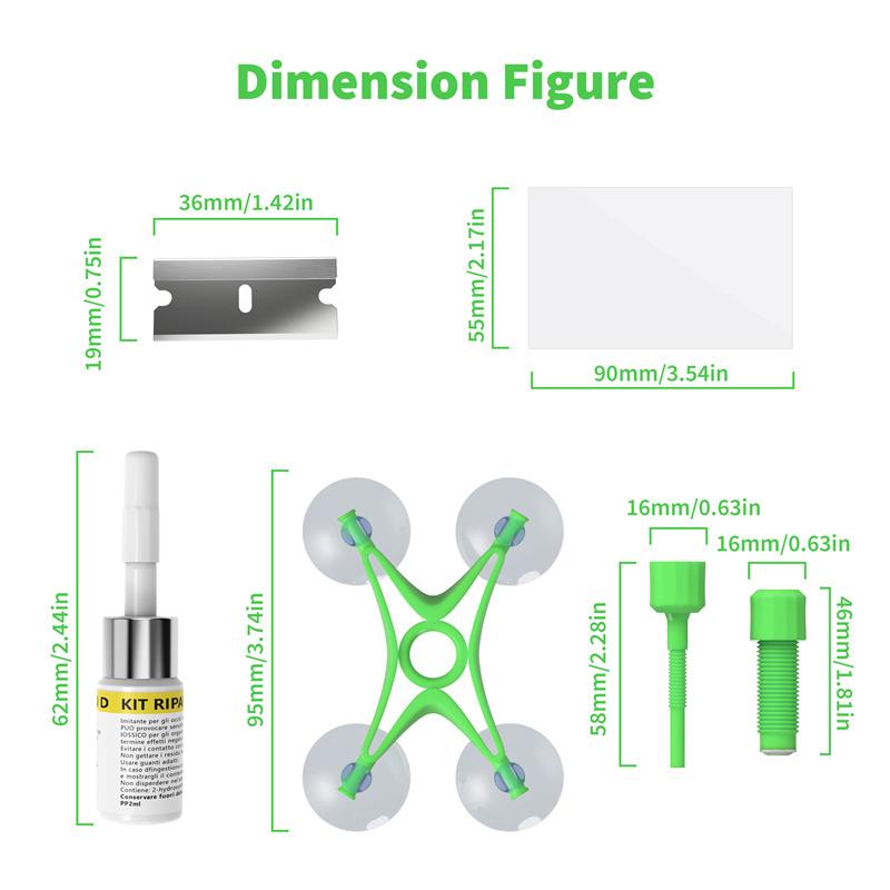 1 Set Car Windscreen Repair Tool Glass Repair Liquid Car Window Repair Tool Set