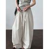 Johnature Casual Simple Versatile Pants Women Summer Thin Casual Trousers