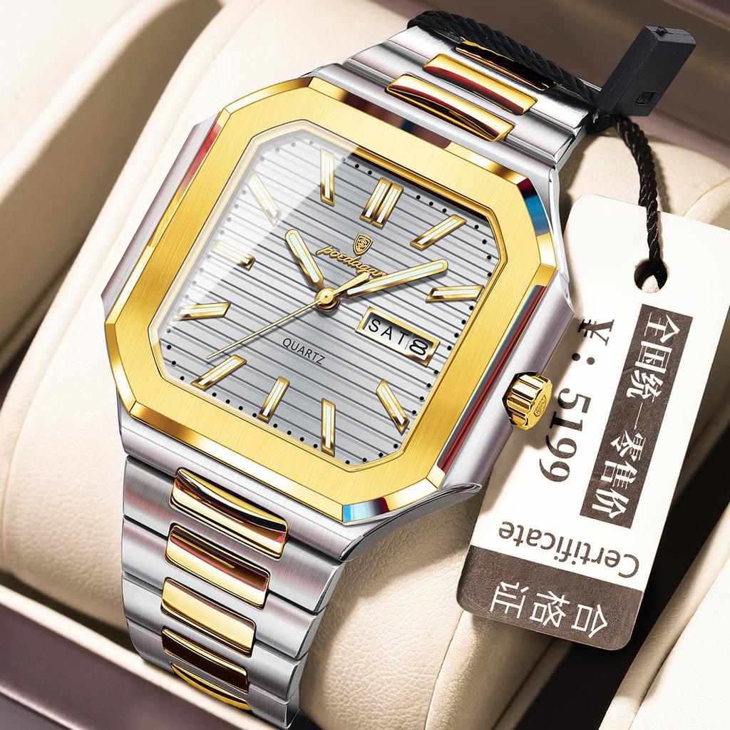 Waterproof Watch Fashion Luminous Ultra-Thin Men'S Watch