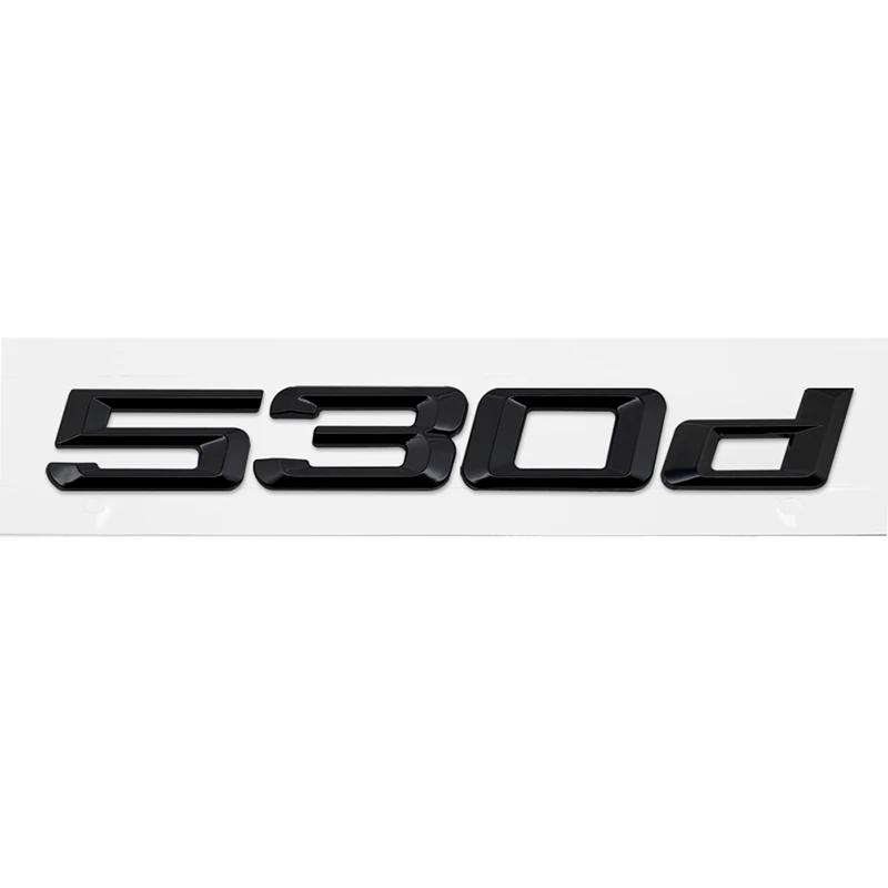 ABS Car Rear Trunk Letters Logo Badge Emblem Sticker For BMW 5 Series 520d 525d 528d 530d 535d 540d 550d E39 E60 E61 F10 F11 G30