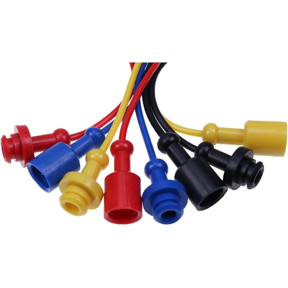 JZGRDN 8PK Hydraulic Quick Coupler Dust Cap & Plug Set Compatible with 1/4" John Deere 54D 60D 1023E 1025R 1026R 2025R 2026R 2032R 2036R 2038R 2305