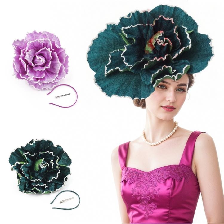 Luxurious Fabric Flower Crowns For Weddings Receptions Light Breathable Evening Wear