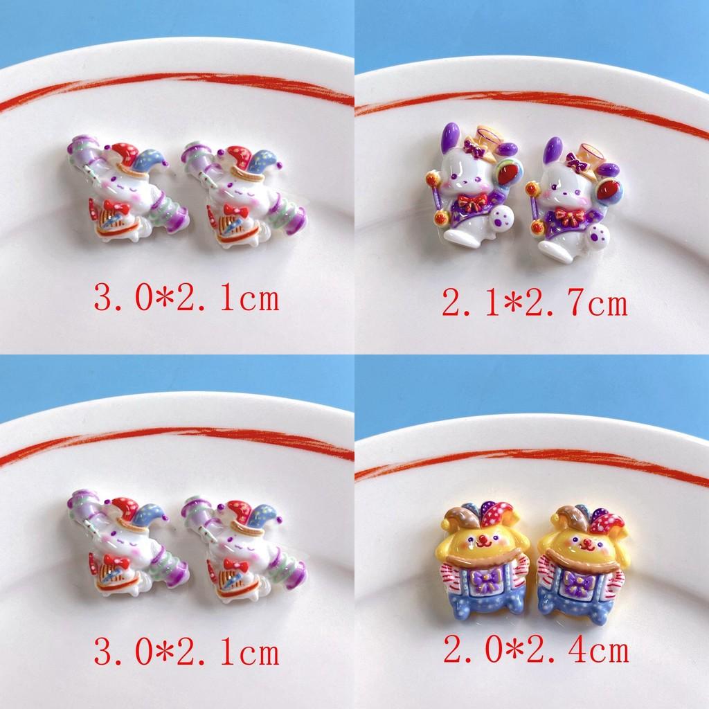Cute Circus Resin Accessories For Diy Crafts Creamy Jelly Hair Ties Phone Cases Pendants And Storage Stickers Stock)