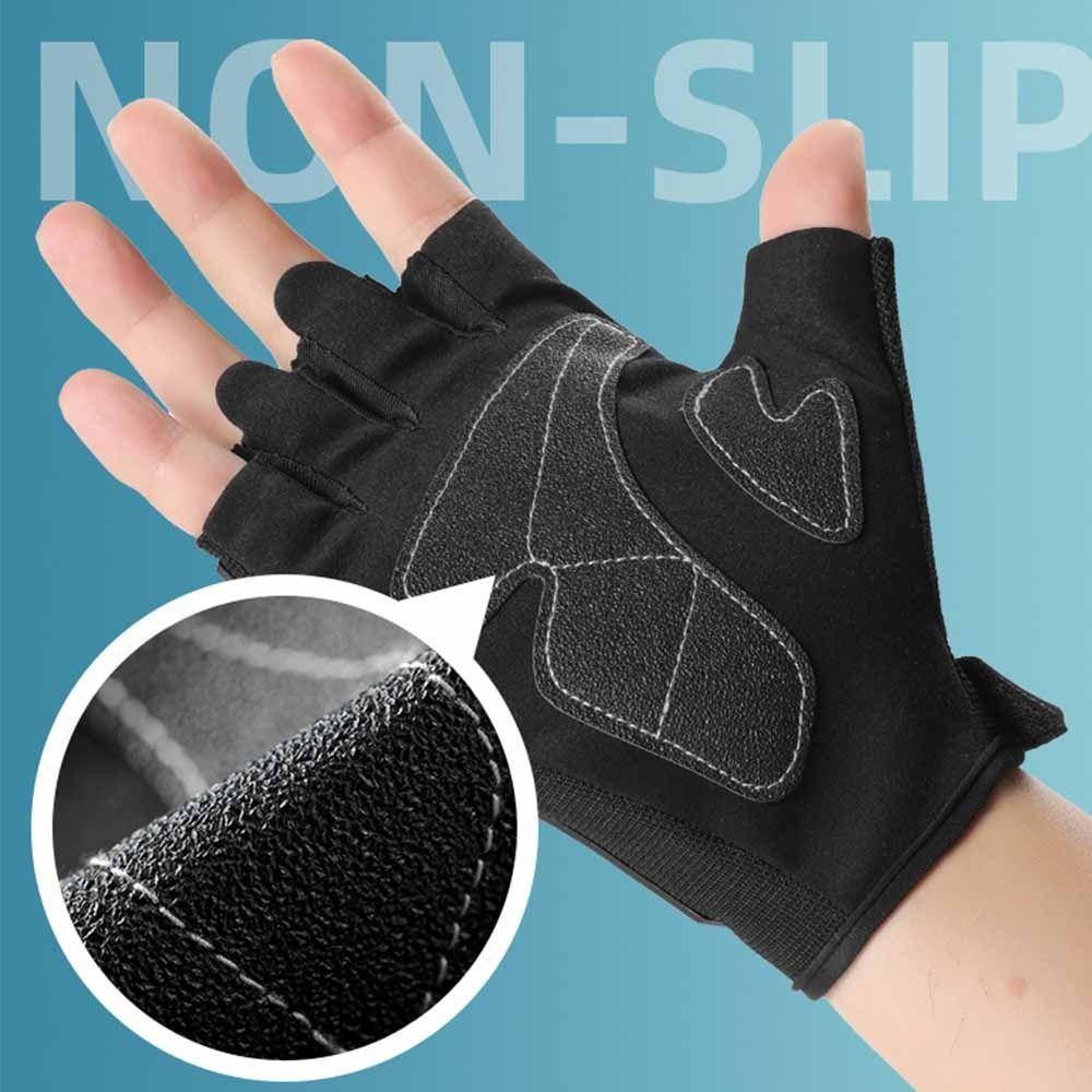 Wear Resistant Motorcycle Gloves Breathable Bicycle Gloves Half Finger Gloves  Electric Bike
