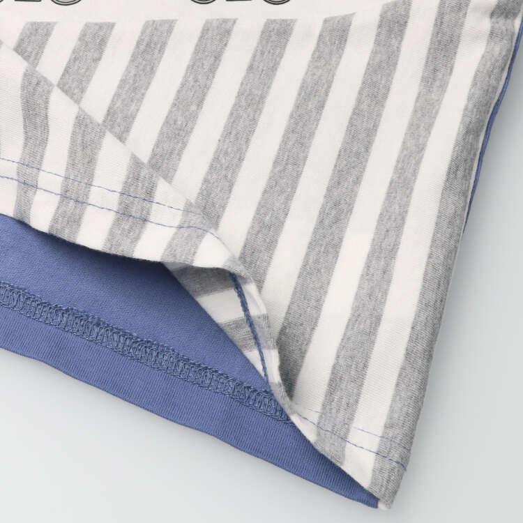 [Children's Clothing] Moujonjon (Moojeongjeong) JR Freight Train Striped Short Sleeve T-Shirt 90cm-130cm F30888