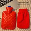 Plush Explosion-Proof Hot Water Bottle & Hand Warmer for Girls - Large & Small Sizes Available for Abdomen or Bed Use