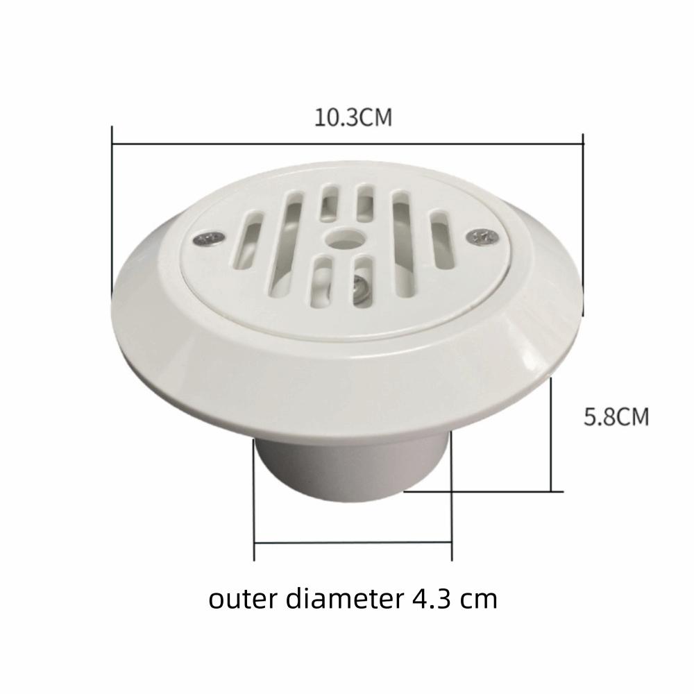 1.5in 2in Pool Water Outlet ABS Pool Inlet Fitting Portable Pool Return Inlet Imperial 1.5