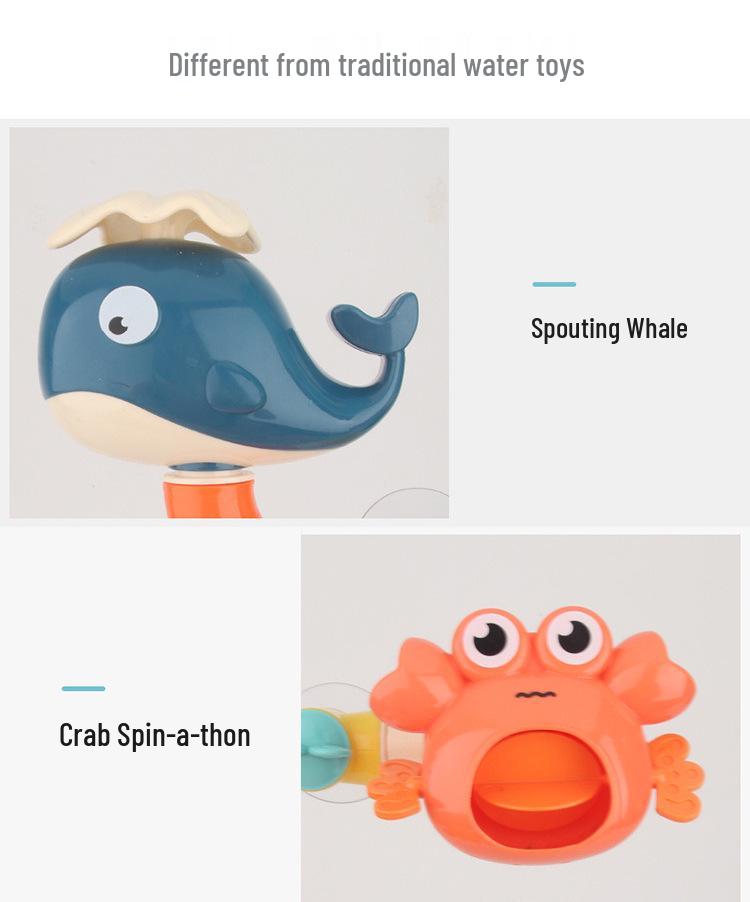 Cross-border Dinosaur Water Spray Spinner Toy for Infants & Toddlers - Fun Bath & Shower Play