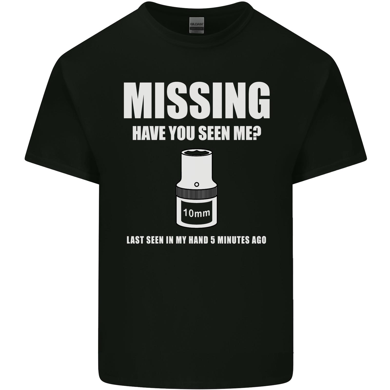 Missing 10 mm Socket Funny Plumer Mechanic Mens Light Cotton T-Shirt S