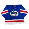 Vintage Hockey Jersey 963 The Wolf Canada Oversized Blue T-shirt Mens