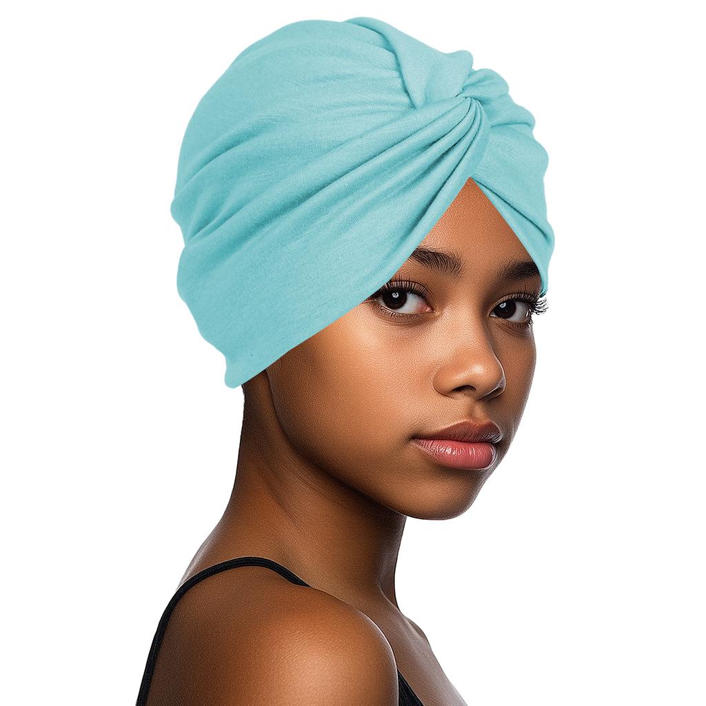 Forehead Cross Women Hijab Cap Elastic Fabric Muslim Instant Turban Bonnet