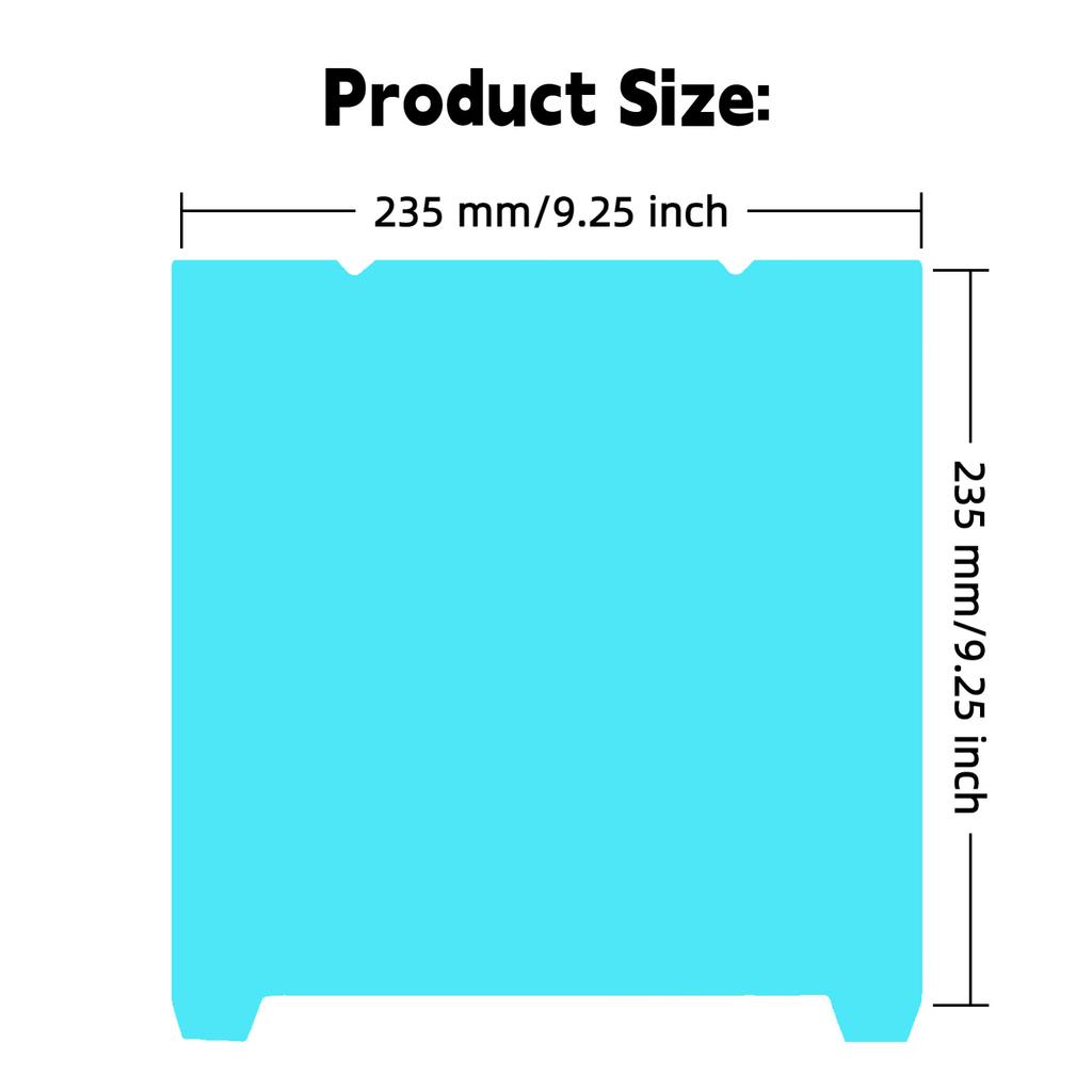 For Creality K1 K1C Build Plate Upgraded Glacier Cold Plate 235x235mm Steel Sheet Bed For Ender 3 V3 SE/Ender 3 V3 KE/Ender 3 S1