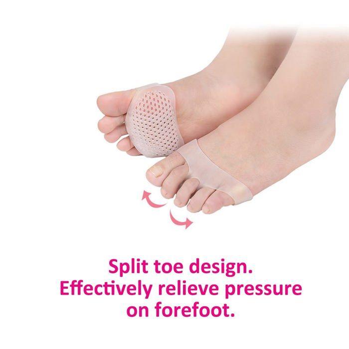 INF Forefoot Pad To Relieve Pain Gel Clear 5 Pairs