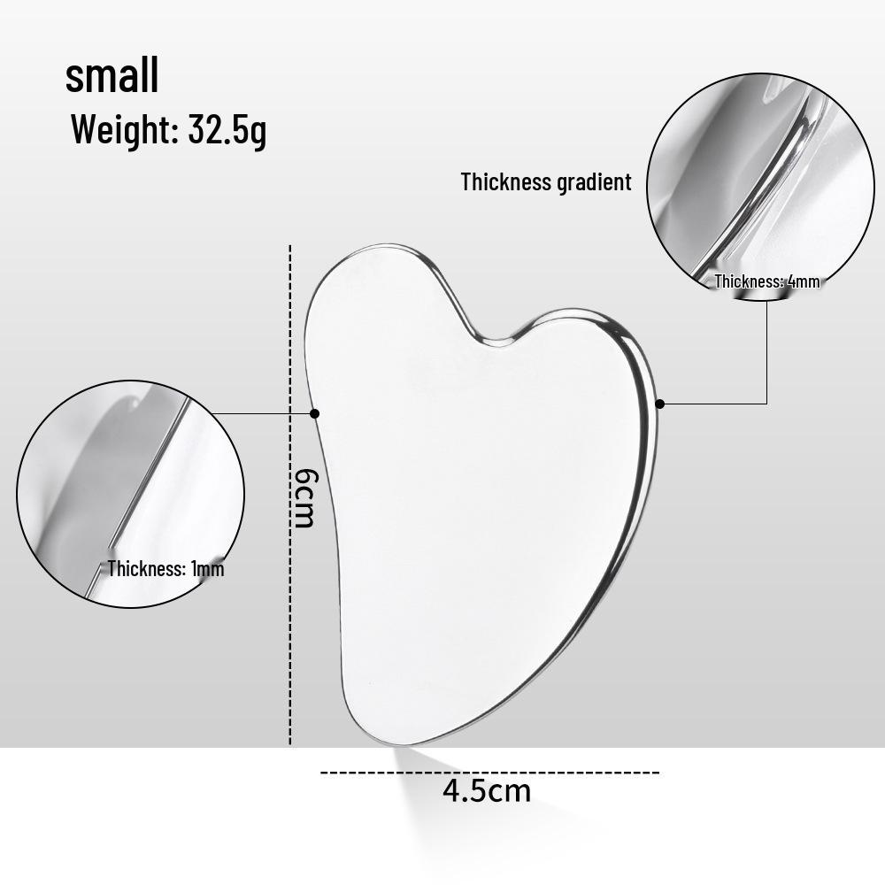 Stainless Steel Facial Beauty Massage and Eye Scraper for Full-Body Relaxation and Meridian Dredging Stainless Steel Board (Universal)