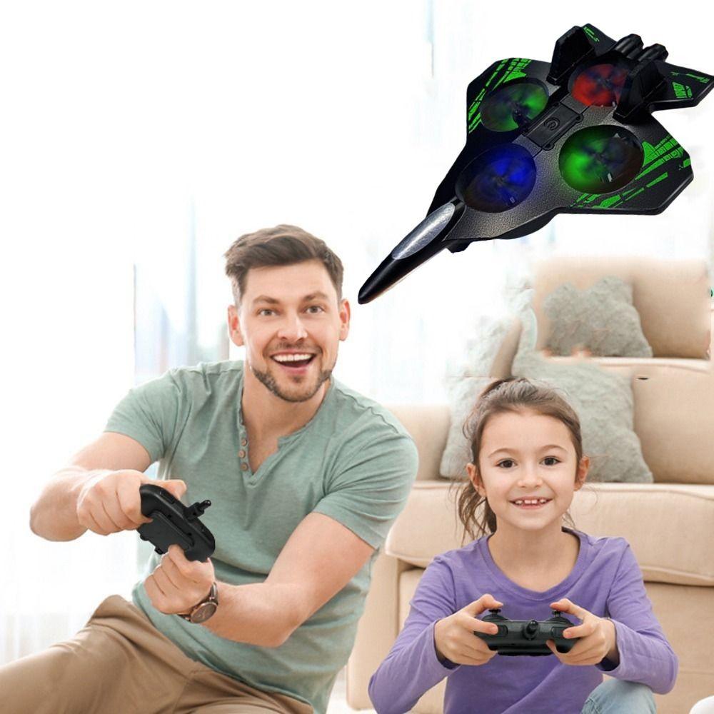 Gravity Sensing Remote Control Foam Fighter Rechargeable RC Hobby Jet Plane  Home Decor