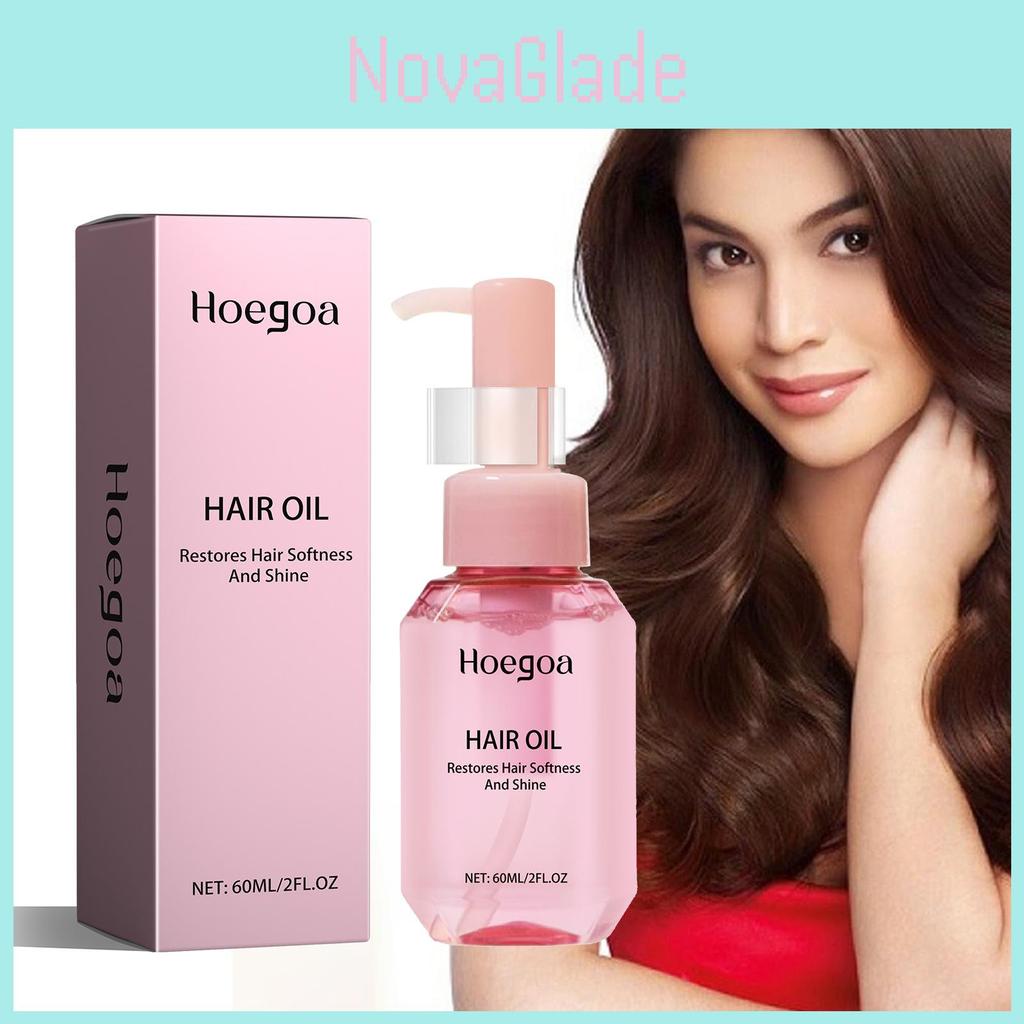 Hoegoa Hair Oil Nourishing Formula For Smooth Frizz Control And Split End Repair 60ml