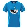 Rymdfarare kommer att bli kära i månen på roligt tryckta herrskjortor, mjuka sommar-T-shirts, hiphop-T-shirts