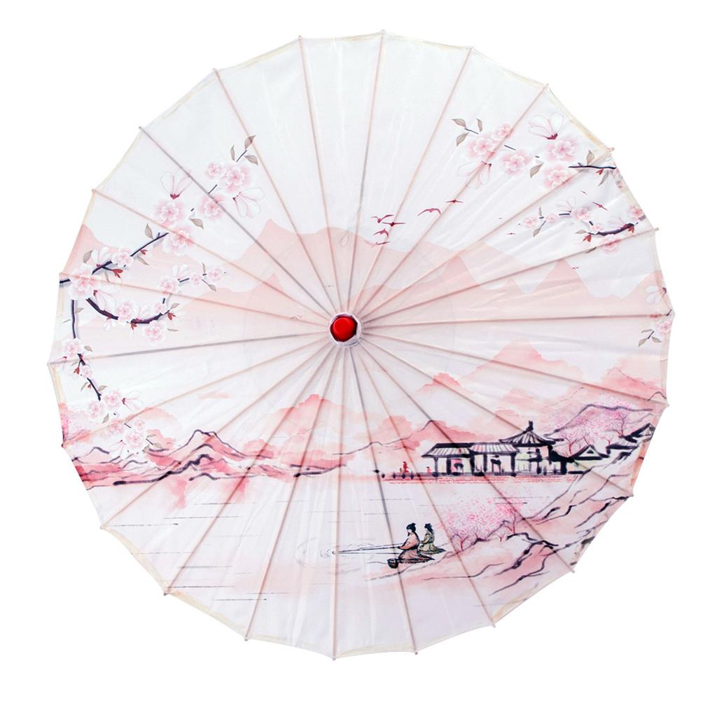 Parasol z papieru olejnego w stylu chińskim, wodoodporny, dekoracyjny, rzemieślniczy, parasol do Hanfu, Qipao, na pokazy, klasyczny parasol do tańca, do zdjęć