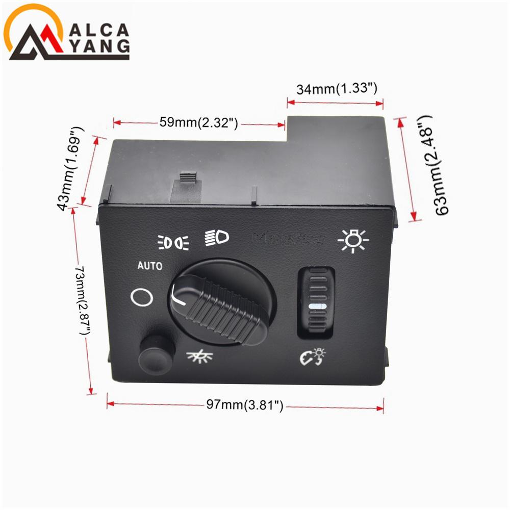 Auto Armrests Center Console Headlamp Dimmer Switch Fog Light For Cadillac GMC Hummer 19381535 15194803 Auto Accessory 3