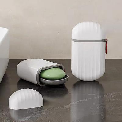 1 boîte de rangement étanche pour porte-savon portable, boîte de rangement étanche pour voyage, maison, salle de bain, boîte de rangement extérieure, boîte à savon, plateau organisateur