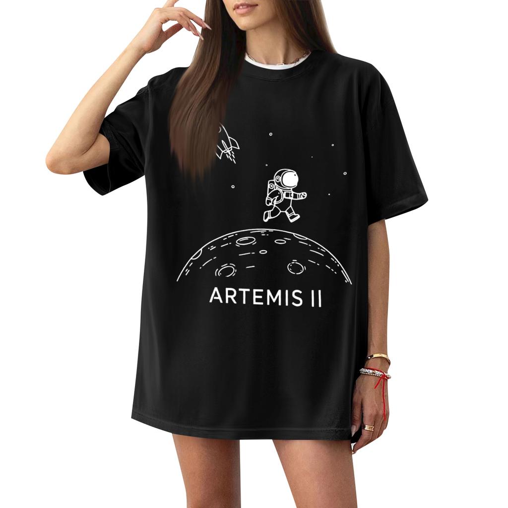 Women's Casual Printed T-Shirt Round Neck Pullover Short Sleeve Top