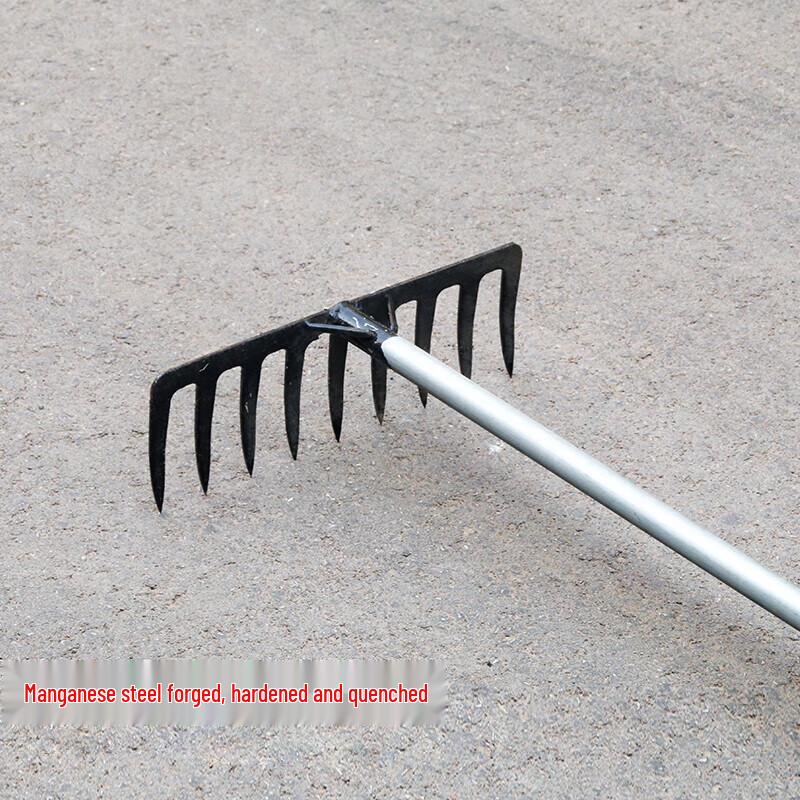 Yilv 9-Zahn Kunststoff Gartenrechen