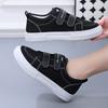 Summer New Breathable and Comfortable Fabric Shoes with Thick Soles Casual and Fashionable Black and White
