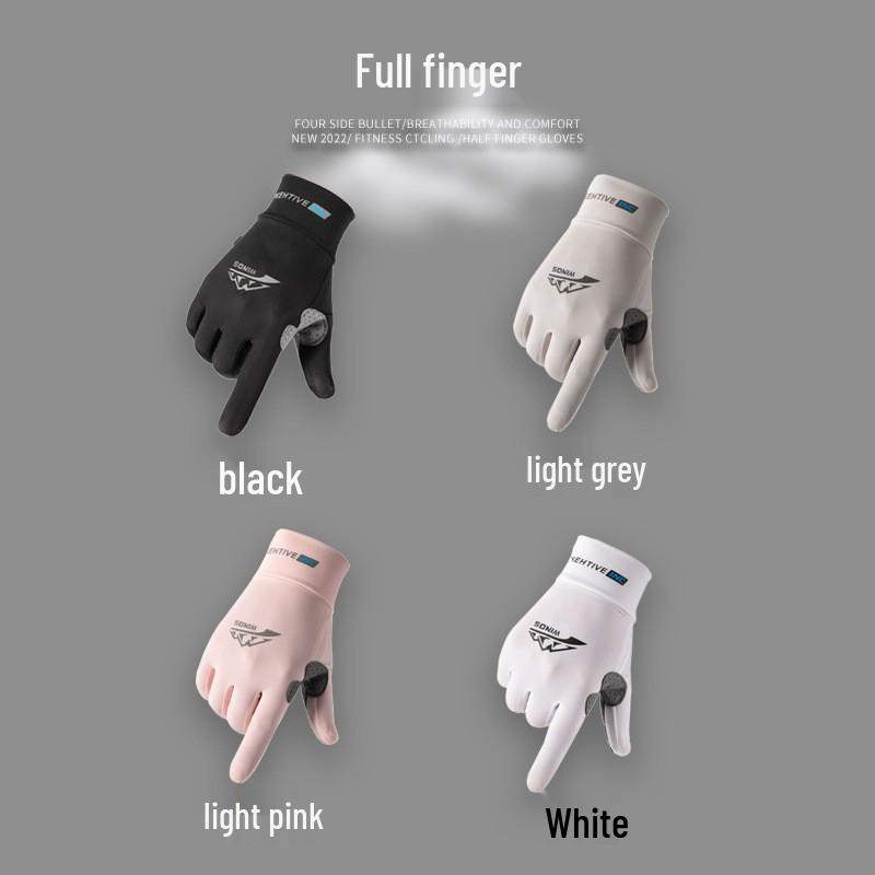 Unisex Full & Half Finger Cycling Gloves - Non-slip, Wear-resistant, Ice-cool for Outdoor Sports.
