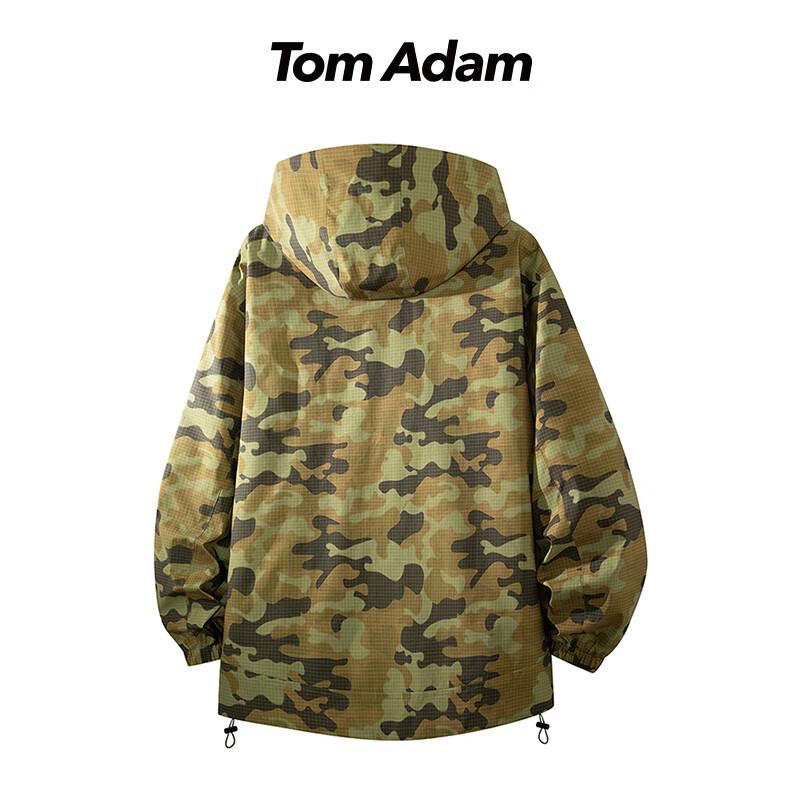 TOM ADAM Men's Outdoor Tactical Camouflage Work Jacket