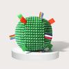 Dog Chew Ball Toy with Bell Bite Resistant Plush Ball Toy Pet Teething Cleaning Interactive Toy for Small Medium Large Breeds Dogs