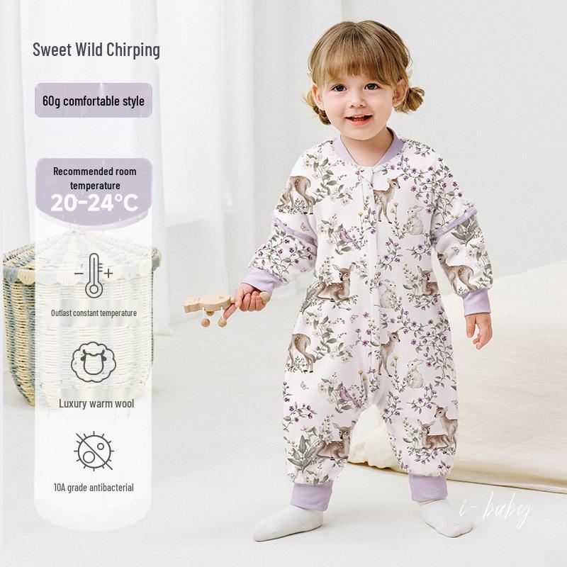 iBaby Wool Baby Sleeping Bag - Autumn/Winter Anti-Kick Quilt