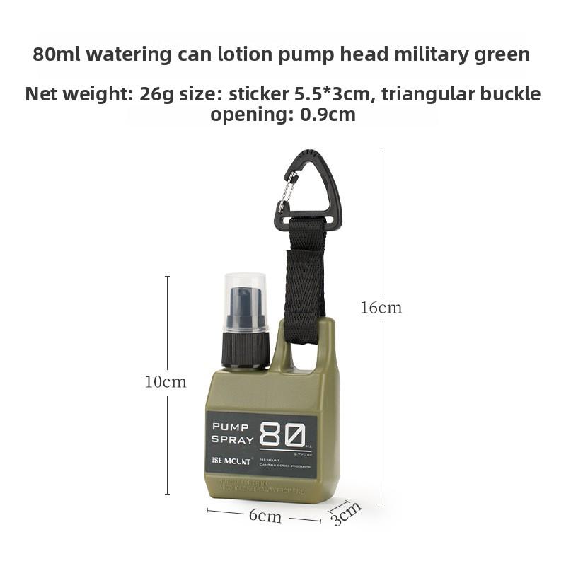 Outdoor 80ml Spray Bottle Buckle Type Alcohol Spray Bottle Press Type Disinfectant Sub Bottle Camping Portable Plastic Pot