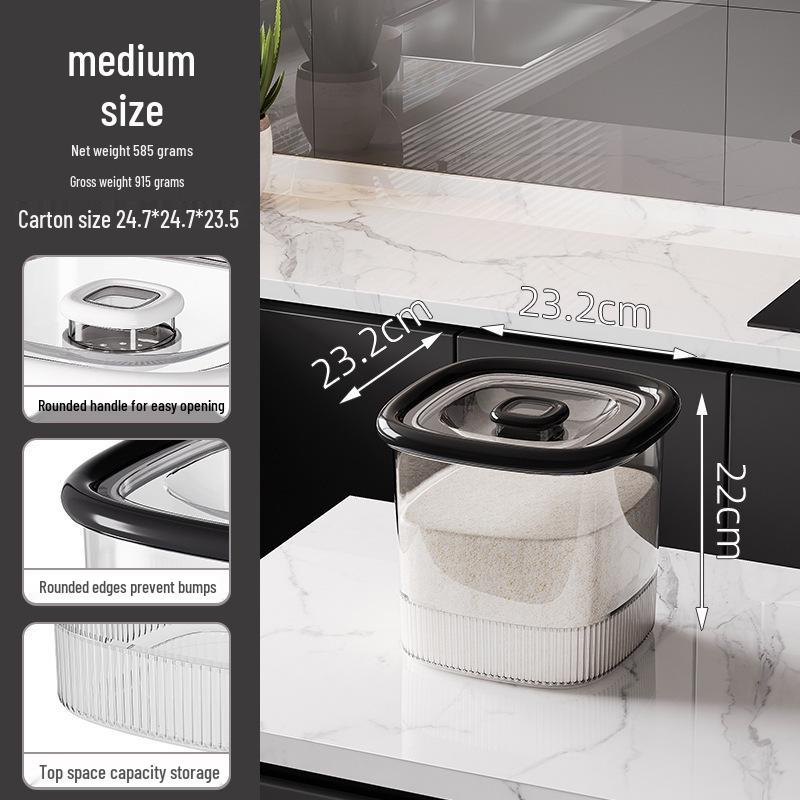 Szczelny pojemnik do przechowywania ryżu i zbóż, odporny na owady