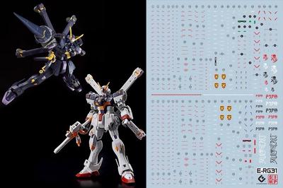 HG RG MG PG RE HiRM Robot MS Kalkomania wodna do szczegółowego odwzorowania RG HGUC Crossbone Gundam Fluorescencyjna!! (dla 1/144 X1, X2) [Przedmiot]