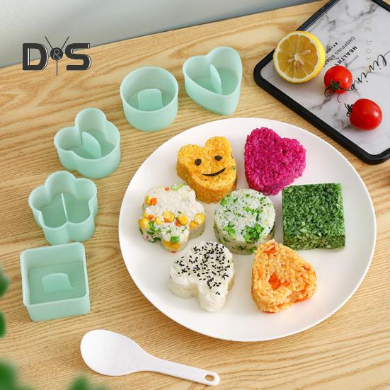 1 Set Reisform-Hersteller aus Kunststoff, BPA-frei, spezielle Reisbällchen-Bento-Pressform