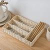 Woven Storage Baskets Desktop Sundries Storage Box Paper Rope Woven Toy &Snack Storage Bin Cosmetics Organizer Home Decorative