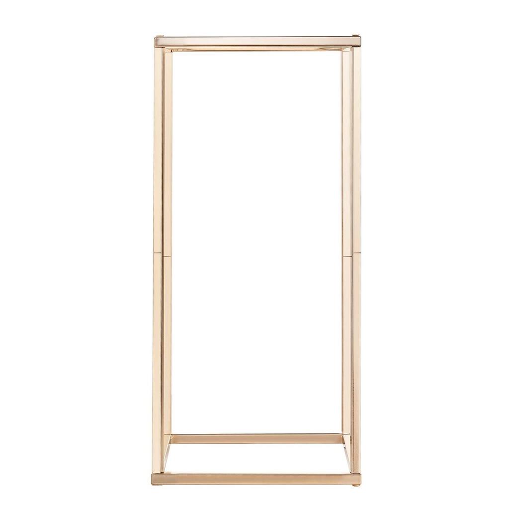 Wedding Flower Stand, 10PCS 60cm Column Flower Stand, Floral Stands with Metal Laminate, Gold Rectangular Floral Display Rack for Wedding, Party,