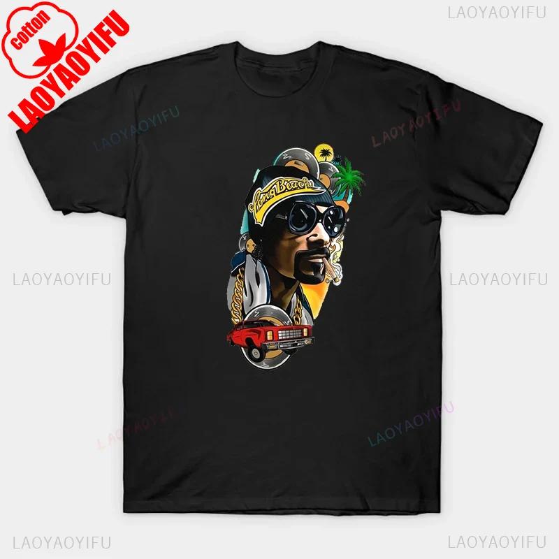 Hip Hop Star Snoop Dogg T Shirt Creative Printed Tshirt TopMale Women Dj Fashion Tee Rock Kid Harajuku Tees Men Cotton Clothing