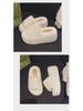 8CM Thick-Sole Fur Slippers for Women's Outdoor Wear—2024 New Autumn/Winter Warm Cotton Slippers