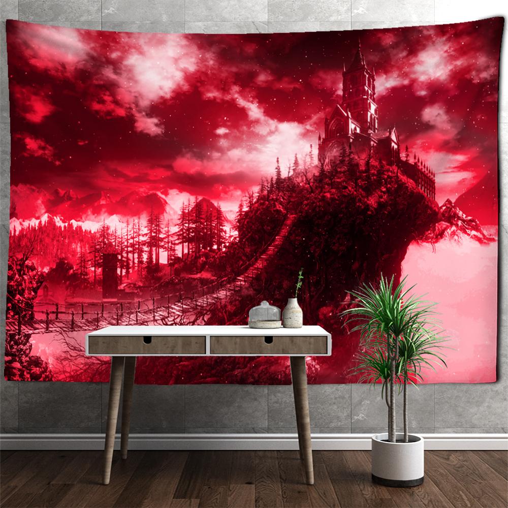 Tapiserie psihedelică pentru casă junglă, agățată pe perete, vrăjitorie, stil boem, hippie, artă, tapiz, estetică, decor acasă