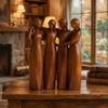 Resin Sisters Figurine Realistic Desktop Decorations Perfect Harmony Friendship Sculpture  Office