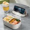 220V 110V Electric Lunch Box Steel Food Warmer Heating Bento Box 1L EU US Plug School Work Thermostatic Heater Good 18W