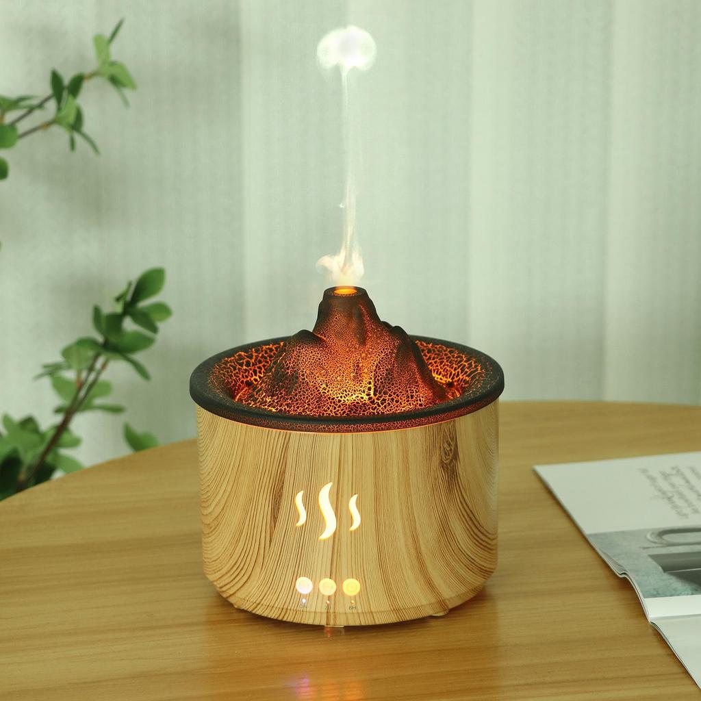 Flame Design Essential Oil Diffuser: Silent Air Freshener, Mood Lamp, and Desktop Humidifier for Home Bedroom